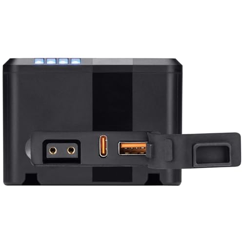 Image of Westcott MV95 Mini V-Mount Battery with USB-C (14.8V, 95Wh) - Portable V-Mount Battery for Photography and Video Lighting Equipment, Laptops, and Cameras (MV95 Mini V-Mount with USB-C) | 95wh 14.8V V-Mount Battery, 60W USB-C, 18W USB-a, 14.8V D-Tap, 10a Max, 4.3x3x2.1 in, 1.2 Lb