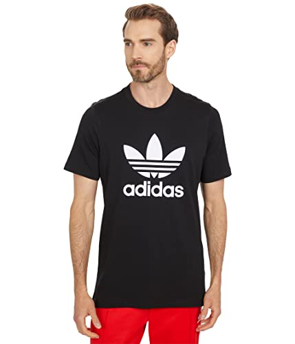Image of adidas Originals Men's Adicolor Classics Trefoil T-Shirt, Black/White, Small