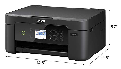 Epson Expression Home Xp-4105 All-In-One Wireless Color Inkjet Printer, Black - Print Copy Scan - 2.4" Color Lcd, 10.0 Ppm, 5760 X 1440 Dpi, Auto 2-Sided Printing, Voice Activated #TOP7