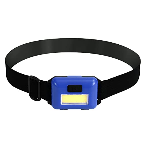 COB LED phare Mini phare lampe de poche Camping tête torche lanterne extérieur phare Lampadaire Vintage (B, One Size)