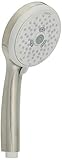 hansgrohe Croma 100 Low Flow 4-inch Handheld Shower Head Modern 3-Spray Full, Pulsating Massage, Intense Turbo 04752820, Brushed Nickel
