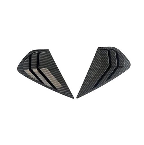 ALAGNVNCBK �p Cerato K3 Forte 2019-2023 ���A�E�B���h�E�u���C���h�V�F�[�h���[�o�[�t���[�����`�J�o�[�Ԃ̃X�^�C�����O �Ԃ̎O�p������(ABS Carbon pattern)