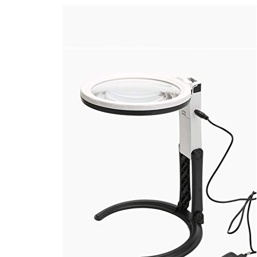 Lampe loupe éclairée par LED pliable pour lecture de précision