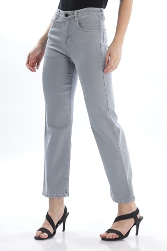 Image of RAGZO Relaxed Fit Jeans for Women || Women High Waist Jeans Pants || Flare Denim Jeans || Loose Fit Jeans for Women