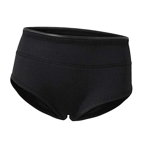 CUTICATE 1.5mm Neoprene Diving Wet Suit Swimwear Bikini Bottom Brief Shorts Shorties - Black M