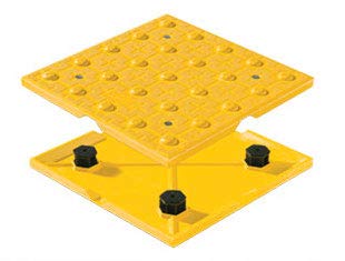 ADA Compliant Detectable Warnings, 2'x5', Cast in Place Replaceable, Federal Yellow