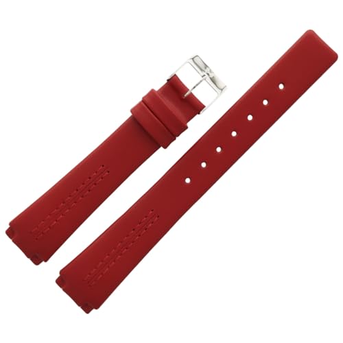 Skagen Uhrenarmband 15mm Leder Rot - 433SSLR