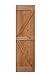 LUBANN 24 in. x 84 in. Rustic British-Brace Hardwood Barn Door Unfinished Knotty Alder Solid Wood Barn Door Slab