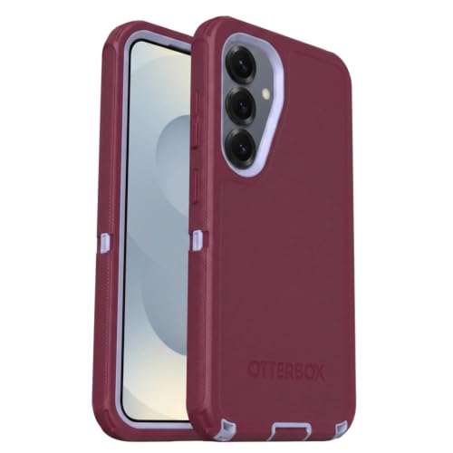 Image of OtterBox Samsung Galaxy S25 & Galaxy S24 (Only) - Defender Series Case - Plum Mist (Pink & Blue) - Rugged & Durable - with Port Protection - Wireless Charging Compatible
