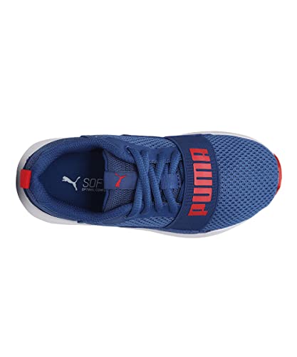 Image of Puma unisex-child Wired PS Galaxy Blue-High Risk Red Running Shoe - 11 UK (36690308)