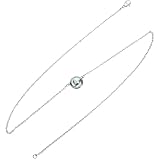 LIGIGWASH Collar de Clavícula de Aleación Azul Colgante de Sirena, Cadena para Mujer, Joyería Colgante Elegante para Fiestas y Uso Diario