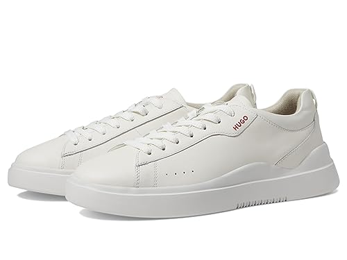 Image of Hugo Mens Cupsole Leather Lace Up Sneaker