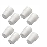 SUL Radiator Valve Cap, Universal Radiator Valve Caps Replacement Push-Fit White Plastic Radiator Cap (4)
