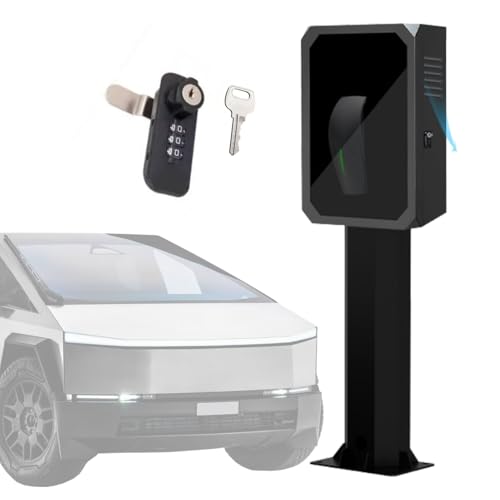 Outdoor EV Charger Pedestal with Lock and Enclosure