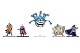 Jada Toys, 5 nanofigure di “Dungeons & Dragons”, 253253000, da Collezione, Die-Cast, Minsc Human Ranger, Elf Bard, Orc, Tiefling Paladin, Beholder, Set da 5 Pezzi, 4 cm, dai 12 Anni in su