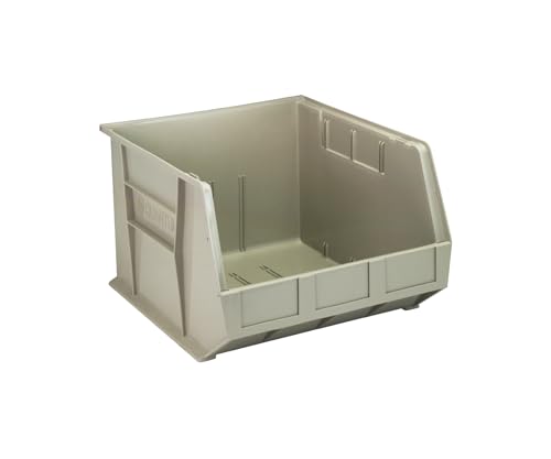 Quantum Storage Systems QUS270SN Bin, 16-1/2" W x 18" D x 11" H, Polypropylene, Stone