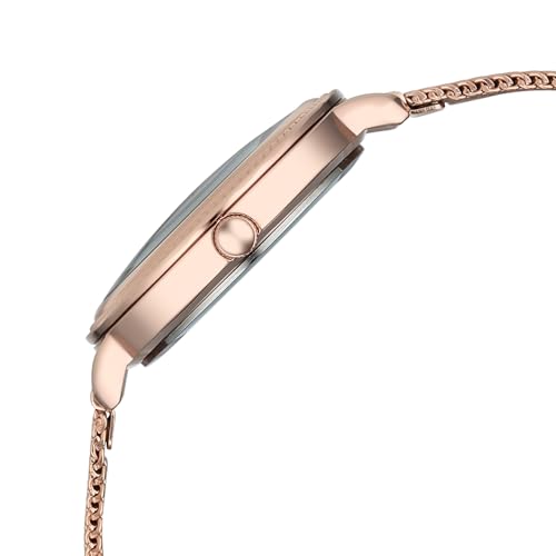 Image of Fastrack Stunners X Quartz Analog with Pink Dial Rose Gold Stainless Steel Strap Watch for Girls - 68048WM02
