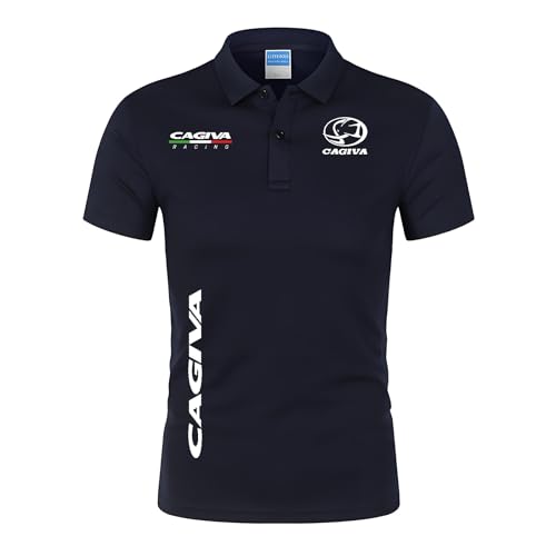T-shirt de loisirs pour l'extérieur, polo homme vintage navy blue taille M