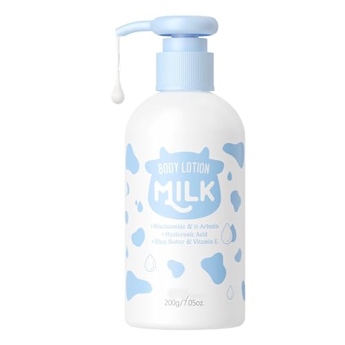 Milk Hydrating Skincare Cream Moisturizing Skin Lotion 7.05oz- Milk Extract - Body Lotion Hand and Body Moisturizer Gentle Bath Wash Hydrating & Cleansing Exfoliating Face Lotion Nourishes Skin