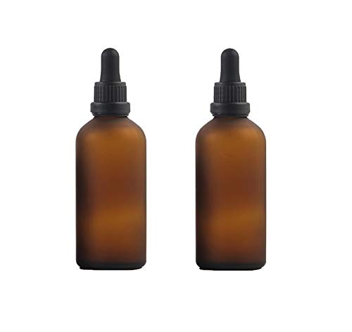 [ Set Of 2 Pcs] 100ml Amber Frosted...