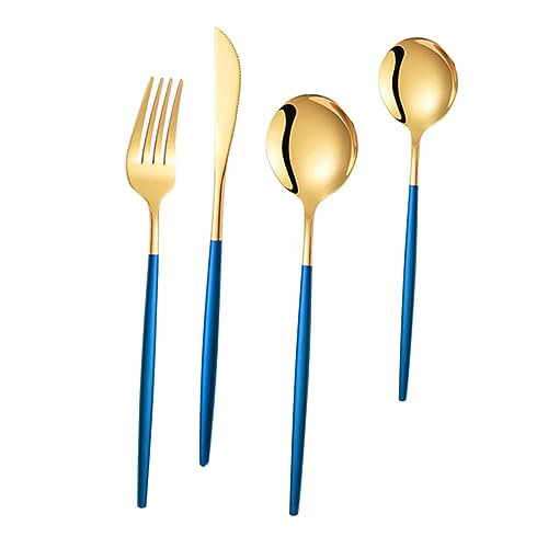 SOLUSTRE 1 Set Multi Function Dinnerware Household Steak Forks Dinner Spoons Dessert Spoons for Adults Elegant Design for Parties Celebrations