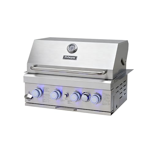 28-inch Built-In Gas Grill with Rain Cover