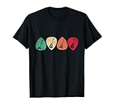 Retro Cadeau Pour Le Guitariste Médiator Guitare T Shirt