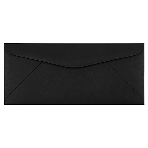 Enveloppes #10 opaques pour protéger la confidentialité des courriers noir lisse