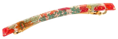 French Luxe Barrette longo e skinny – Rhapsody floral, Floral Rhapsody Pink/Green, One Size