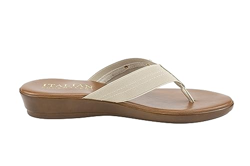 Image of ITALIAN Shoemakers Vale Low Wedge Thong Comfort Sandal for Women