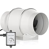 Einfach zu installieren - Kanalventilator kann vertikal oder horizontal installiert werden, einzigartiges Schnallendesign, einfach zu zerlegen, gute Abdichtung und einfach zu installieren und zu warten
