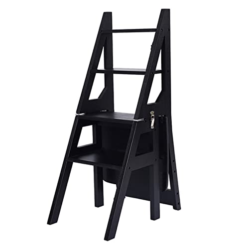 Silla de escalera plegable de diseño robusto para hogar y estudio