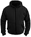 BLACK SPEED MAX MENS FLEECE HOODIE REMOVABLE ARMOUR MOTORBIKE MOTORCYCLE JACKET (5XL)
