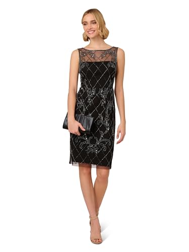 Image of Adrianna Papell Women's Beaded Sheath Dress