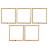 Cadres photo en bois vierges : utilisation du bois comme matériau, décoratifs et élégants, panneaux de peinture en bois