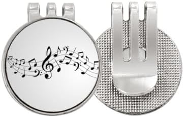 Energetic Music 5-le Staff Golf Ball Marker Hat Cap Clip Enamel Magnetic image 2
