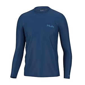 HUK Men’s Standard Icon X Long Sleeve, Performance Fishing Shirt, Set Sail, X-Large