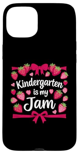 Kindergarten is My Jam Strawberry pour Les Enseignants et Les Enfants d'âge préscolaire Coque pour iPhone 15 Plus