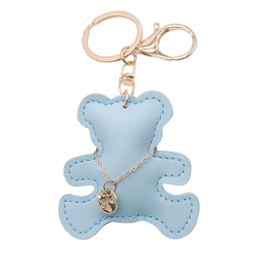 Cute Bear Keychain Lightweight Sturdy PU Bag Car Decors