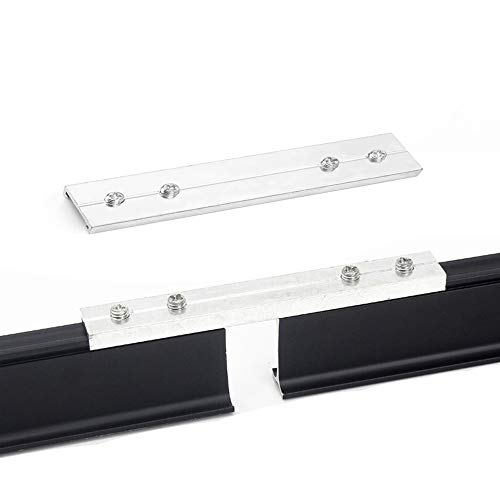 szdealhola Black Aluminum Curved Pole Bay Window Bendable Curtain Track Rail Accessories (Rail...