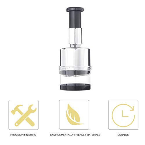 Triturador de alho de aço inoxidável com recipiente, espremedor de gengibre, espremedor de vegetais