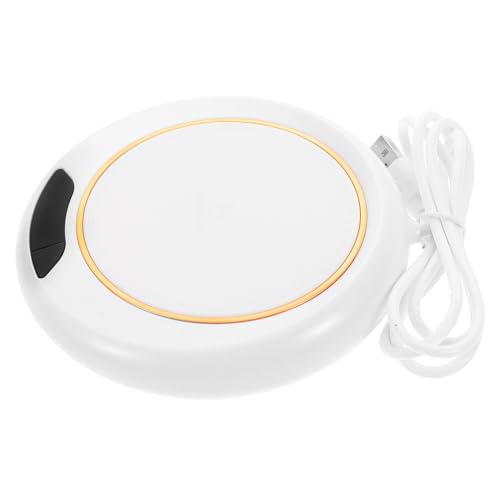 FUNNETOYU Constant Temperature Heating Coaster Portable Electric Mug Warmer for Table Adjustable Heating Coaster Reusable Cup Warmer for Office