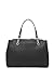 Calvin Klein Reyna Novelty Satchel, Black/Silver Hampton Pebble, One Size