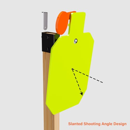 Image of Highwild AR500 Steel Hostage Reactive Shooting Target - 3 /8 inch Thick with 2x4 Target Stand