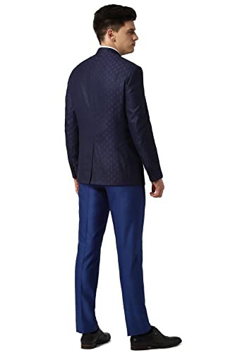 Image of Peter England Men's Polyester Blend Two Piece Business Suit Pants Set