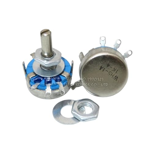 2pcs WH5-1A 22k Ohm 3-Terminals Round Shaft Rotary Taper Carbon Potentiometer New for Arrival 2025 High for Quality