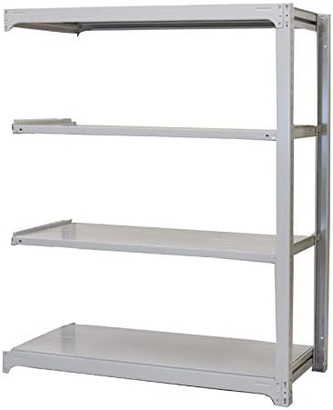 浅香工業㈱ 浅香 中量スチールラックAMBL型300Kgボルトレスタイプ 1200H×1800W×700D 5段増連 増連 AMBL