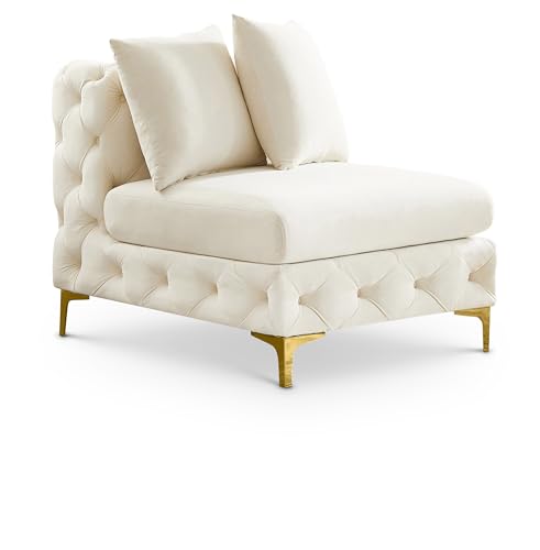 Sillón Modular Terciopelo Crema miniatura 1