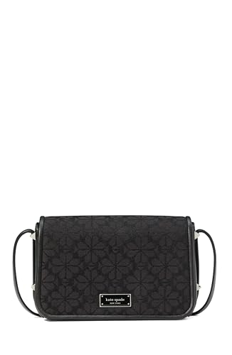 kate spade new york Spade Flower Jacquard Small Flap Crossbody, Black Multi