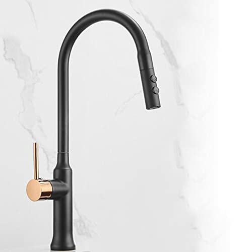Robinet de cuisine avec douchette extractible mitigeur laiton eau chaude froide